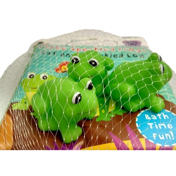 Bath Time Fun Three Speckled Frogs Waterproof Book 3 Squirty Toys Squirt Frog 0+ - Picture 9 of 16